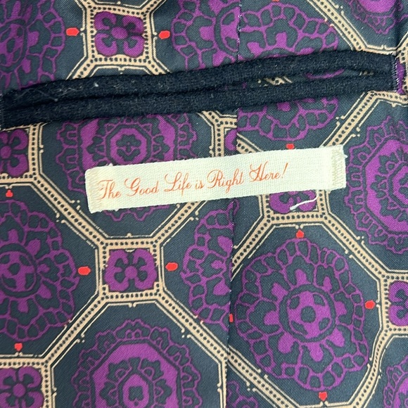 Wool blend blazer size EU38 grey green padded elbow NWOT pockets front lined - Picture 12 of 17